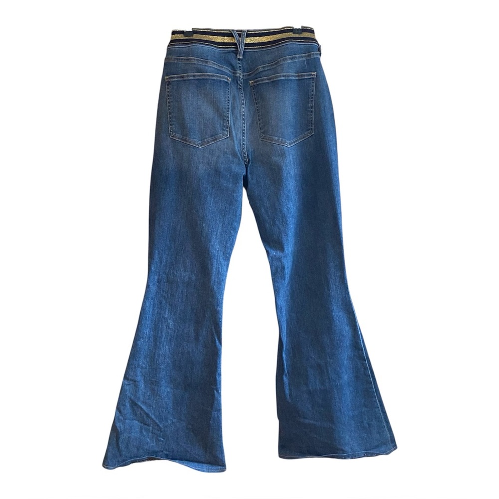 VERONICA BEARD Wonder Woman Sheridan Exaggerated Flare High Rise Jeans Size 32 - Picture 3 of 5